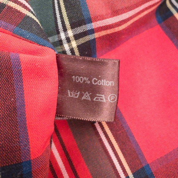 Maus & Hoffman Harrington Jacket Mens XL Red Plaid Lined Cotton Made in Scotland - Picture 10 of 16